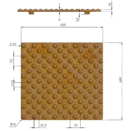 Detalje Corten-finish