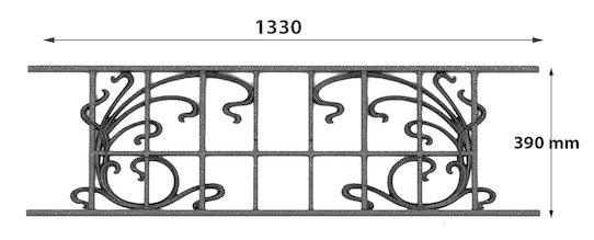 BALKONRÆKKE, GELÆNDER, BALUSTRADE, LOISELET - ZZ
