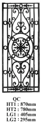 Dørgitter støbejern — Reference QC