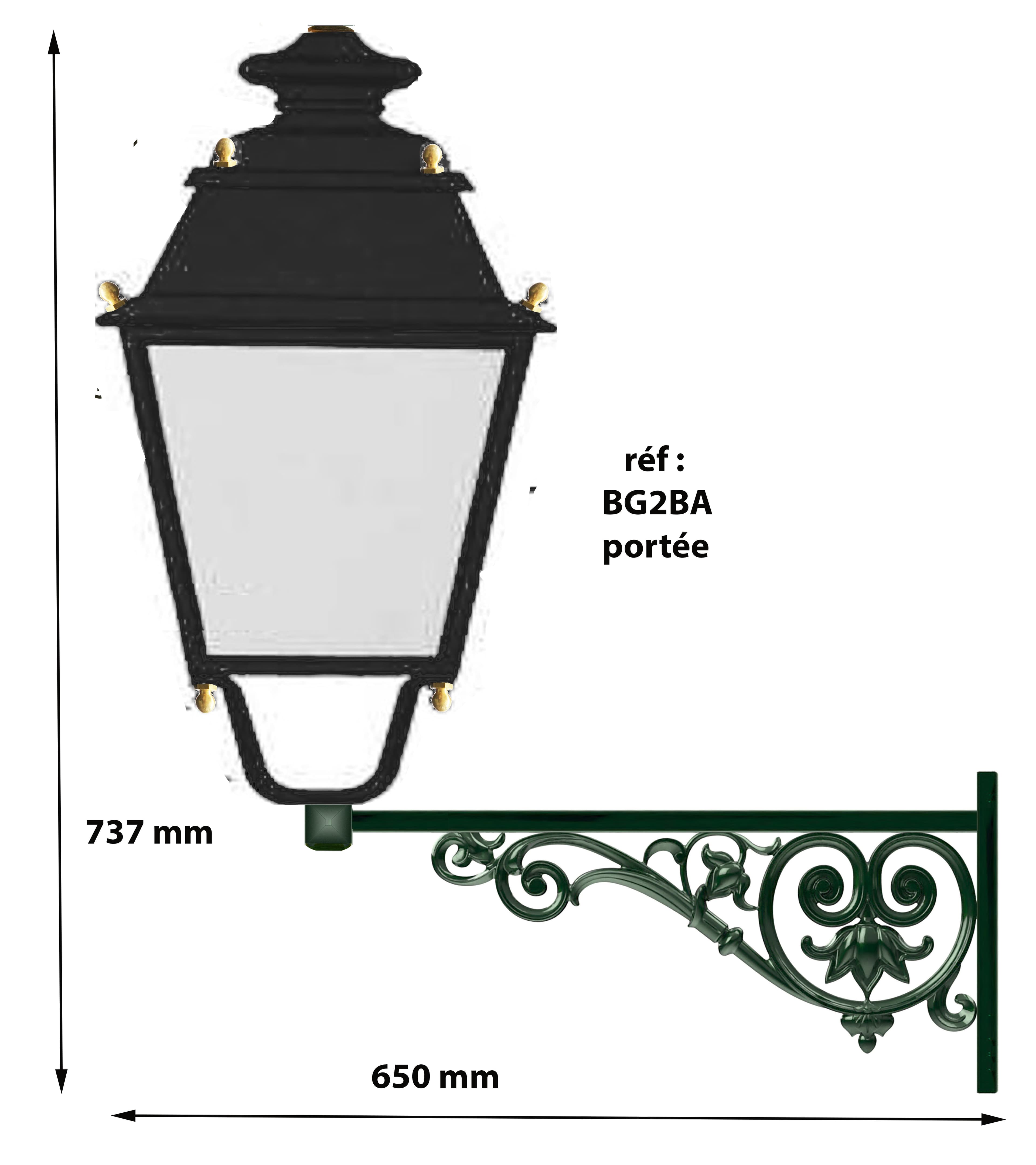 Lanterne BG2 BA Rækkevidde